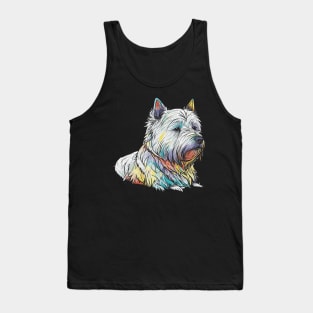 West Highland White Terrier Art Tank Top